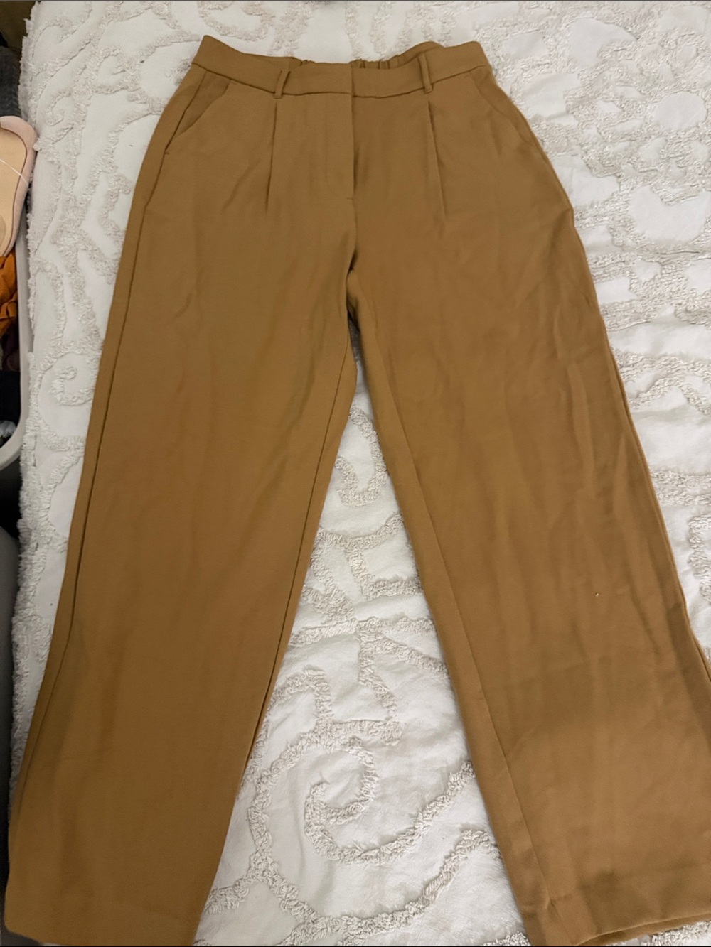Old Navy Tan Wide-Leg Chinos